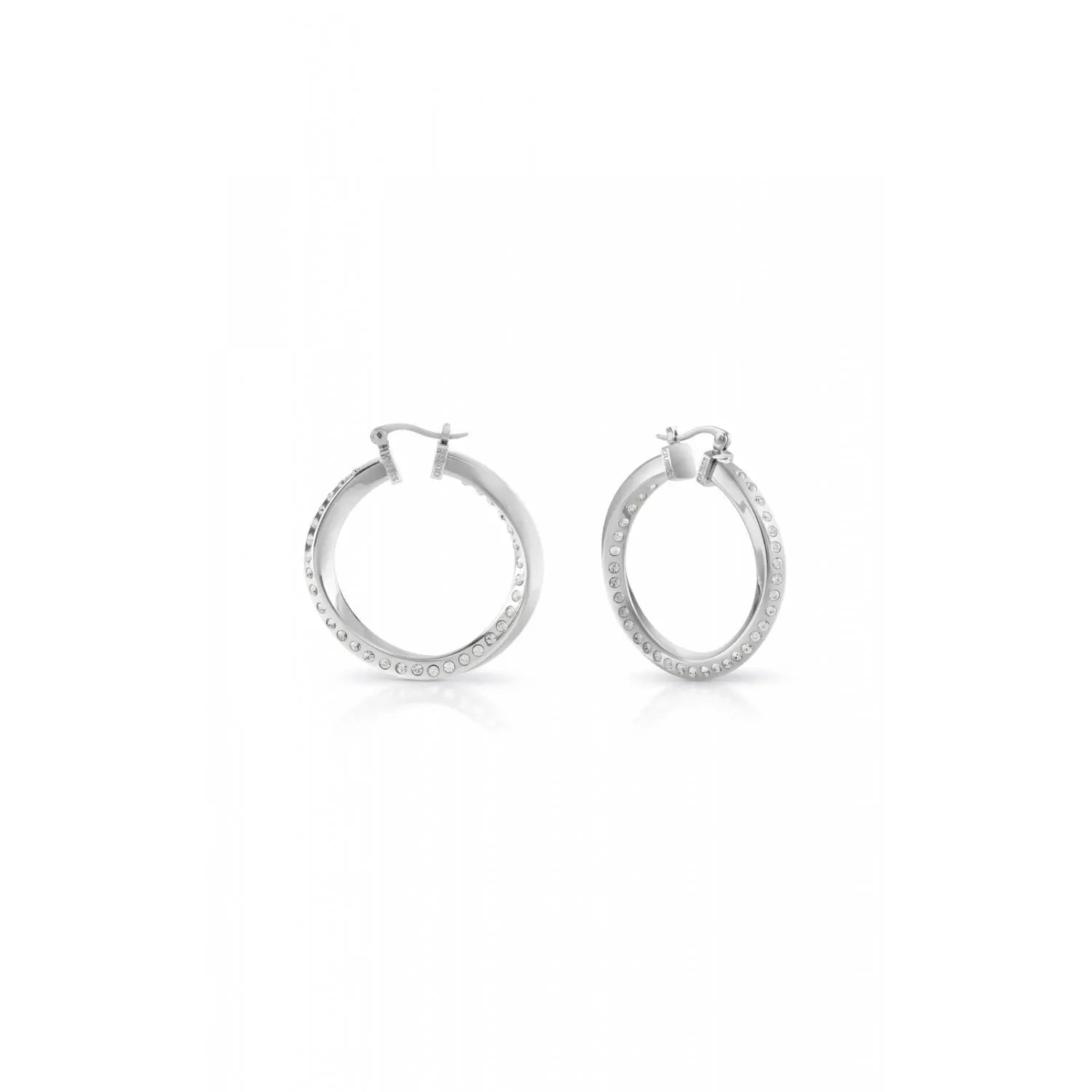 Brincos de Argola GUESS em Aço Inoxidável com Cristais Swarovski