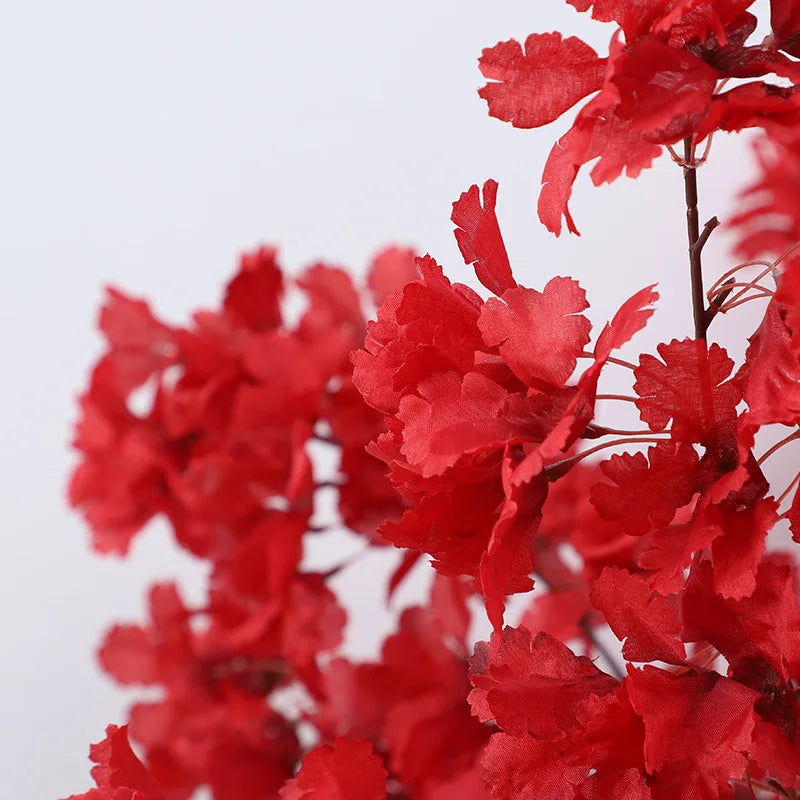 Ramo Artificial de Sakura e Hortênsia em Seda – 83 a 90 cm | Flores Decorativas para Casamento