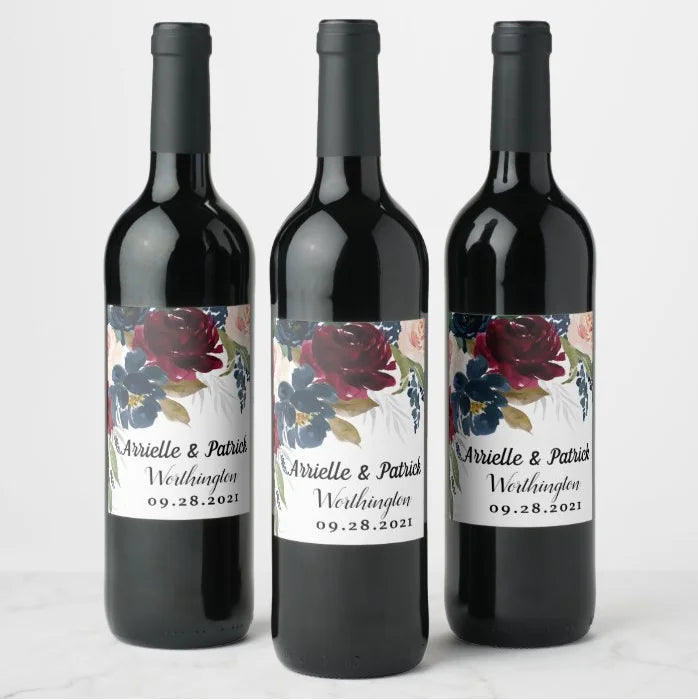 Etiquetas Personalizadas para Garrafas de Vinho — Kit com 30 Unidades