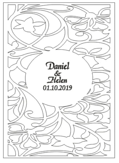 Livro de Honra Personalizado com Acabamento Espelhado | Dourado ou Prateado