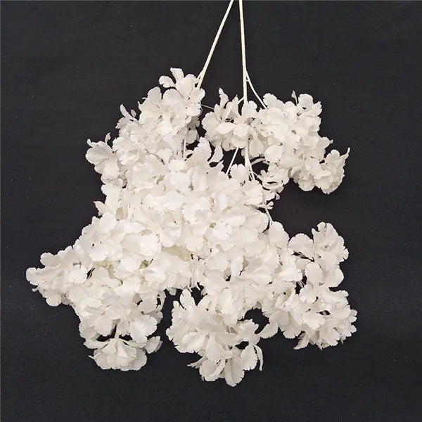 Ramo Artificial de Sakura e Hortênsia em Seda – 83 a 90 cm | Flores Decorativas para Casamento