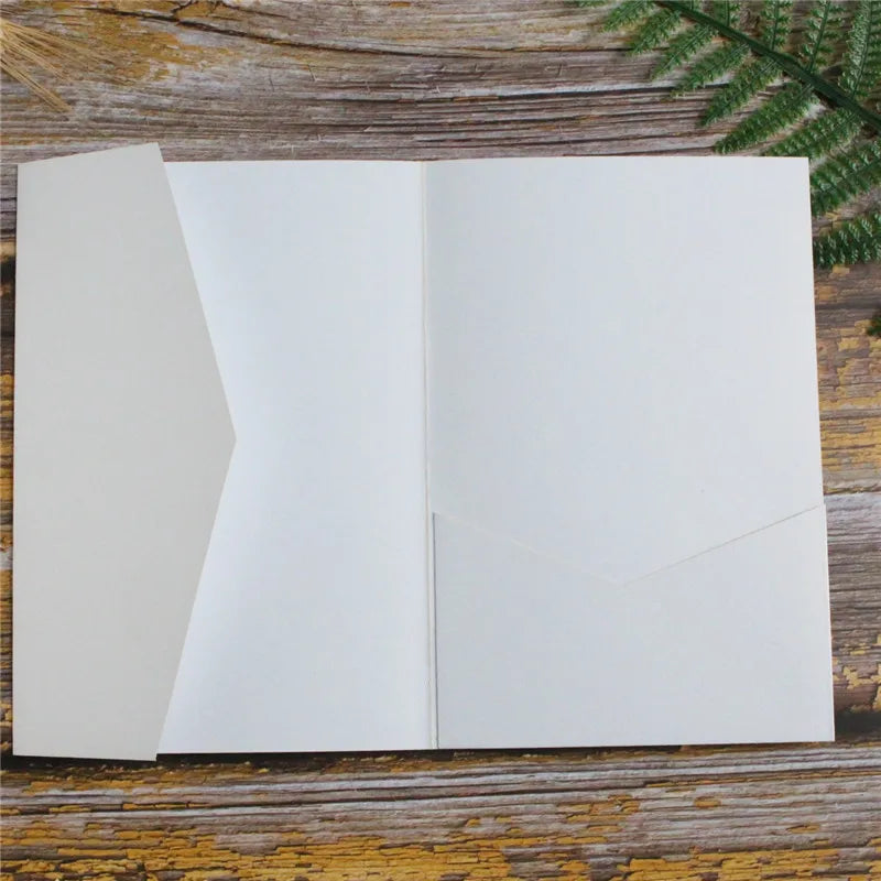 Envelopes Pocket Fold Azul-Marinho Premium