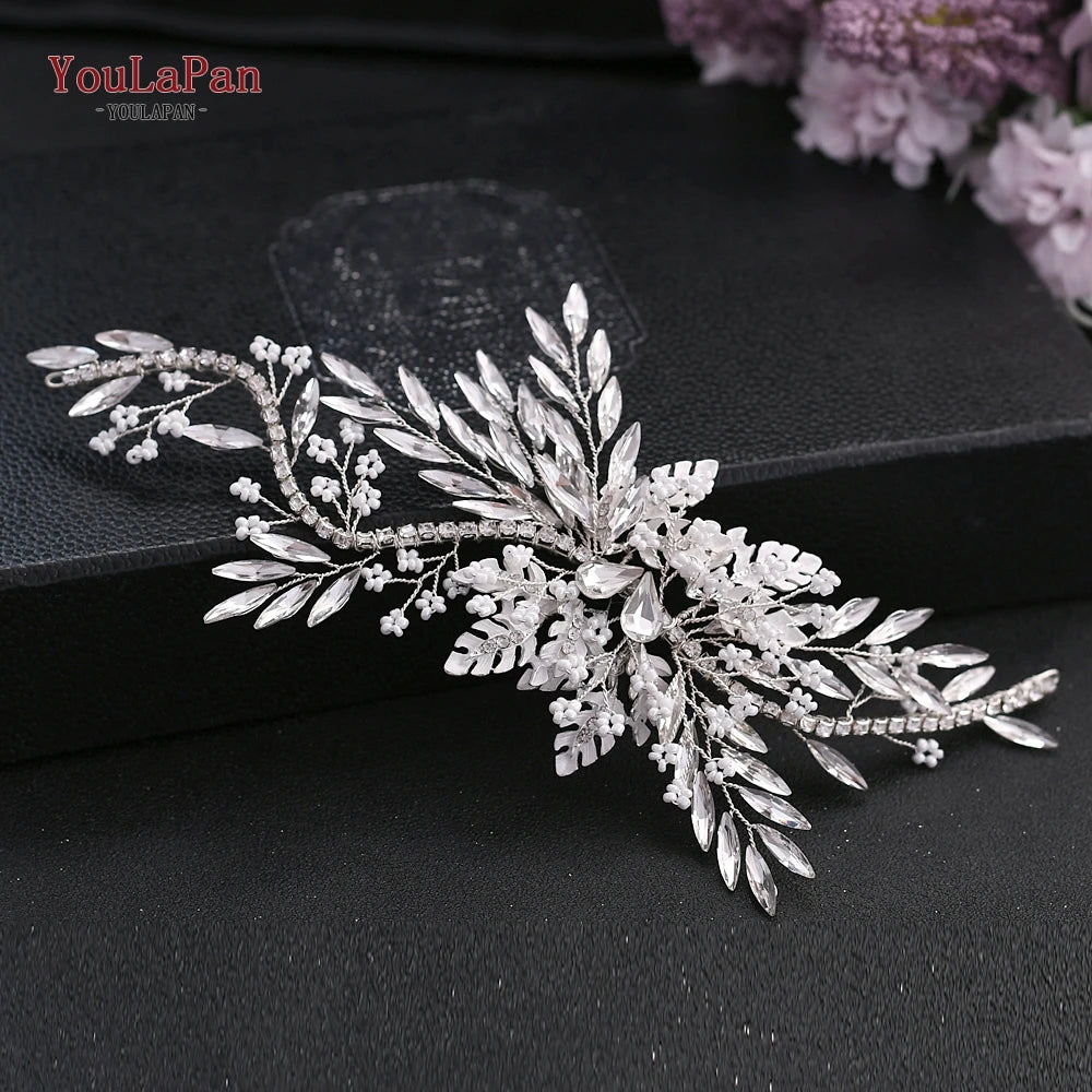 Tiara Lateral de Cristais para Noiva