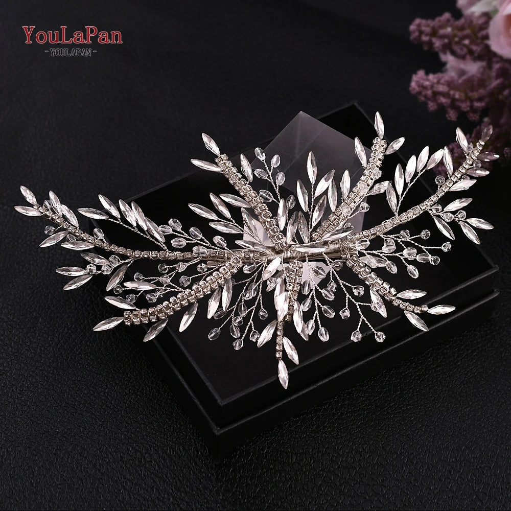 Tiara Lateral de Cristais para Noiva