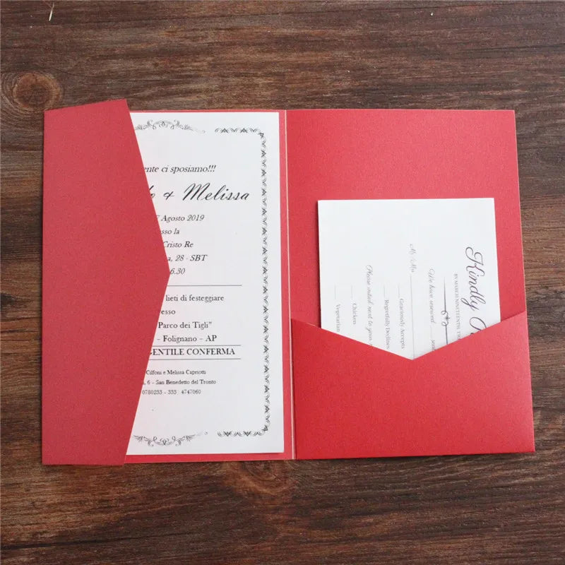 Envelopes Pocket Fold Azul-Marinho Premium