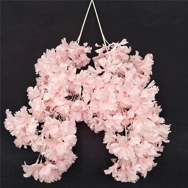 Ramo Artificial de Sakura e Hortênsia em Seda – 83 a 90 cm | Flores Decorativas para Casamento