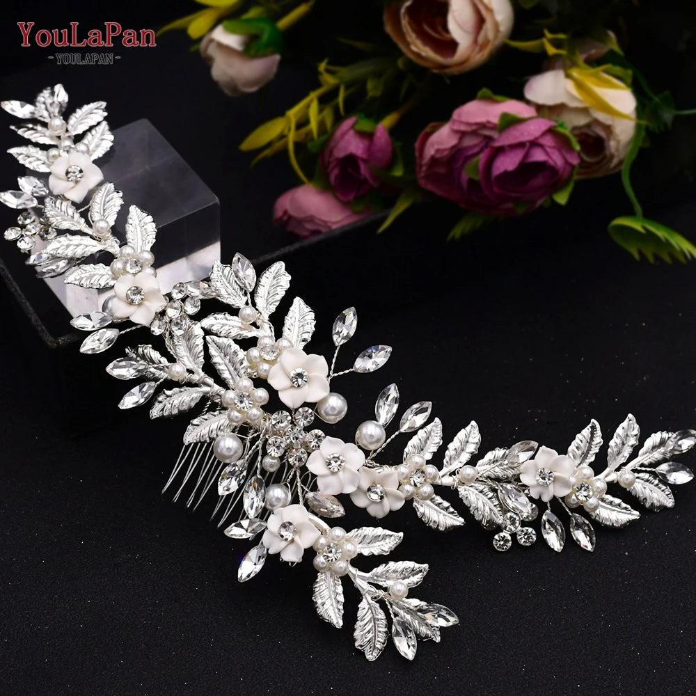 Tiara Lateral de Cristais para Noiva