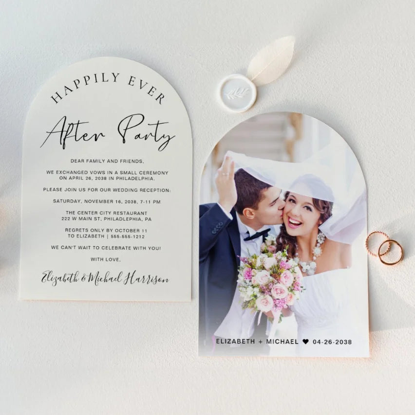 Convite de Casamento em Arco Personalizado