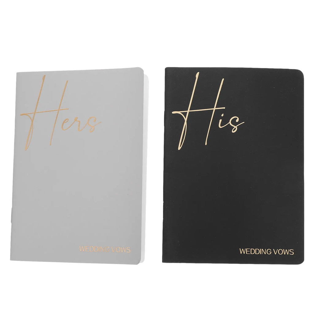 Conjunto de Livros de Votos Personalizados para Noivos | "Os Meus Votos" & "Os Teus Votos"