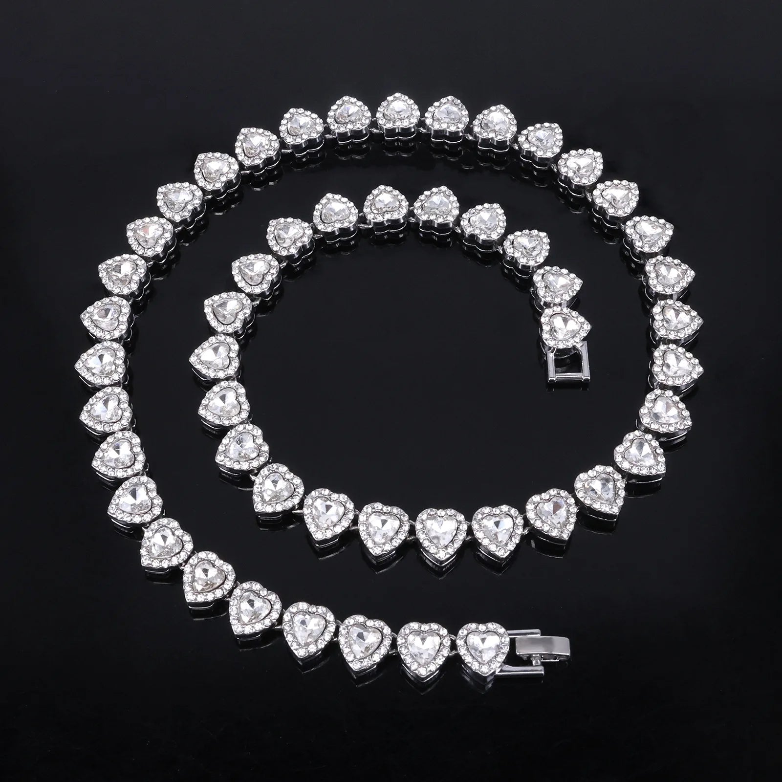 Conjunto Tennis com Zircónias e Coração