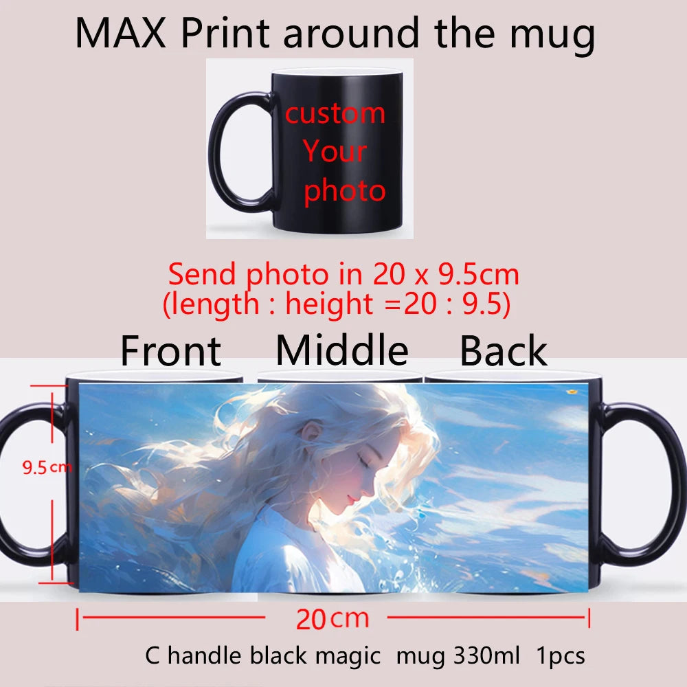 Caneca Mágica Personalizada que Muda de Cor