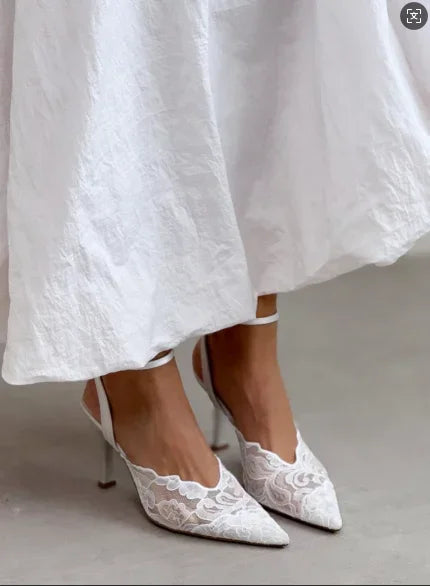 Sapatos de Casamento em Renda