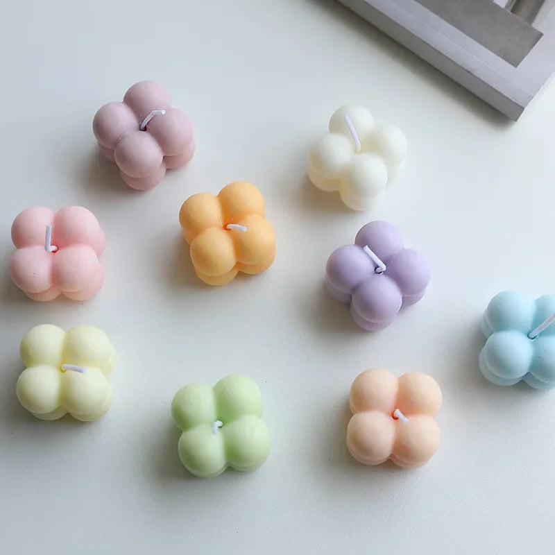 Velas Mini Cube Bubble Perfumadas – Elegância que Encanta