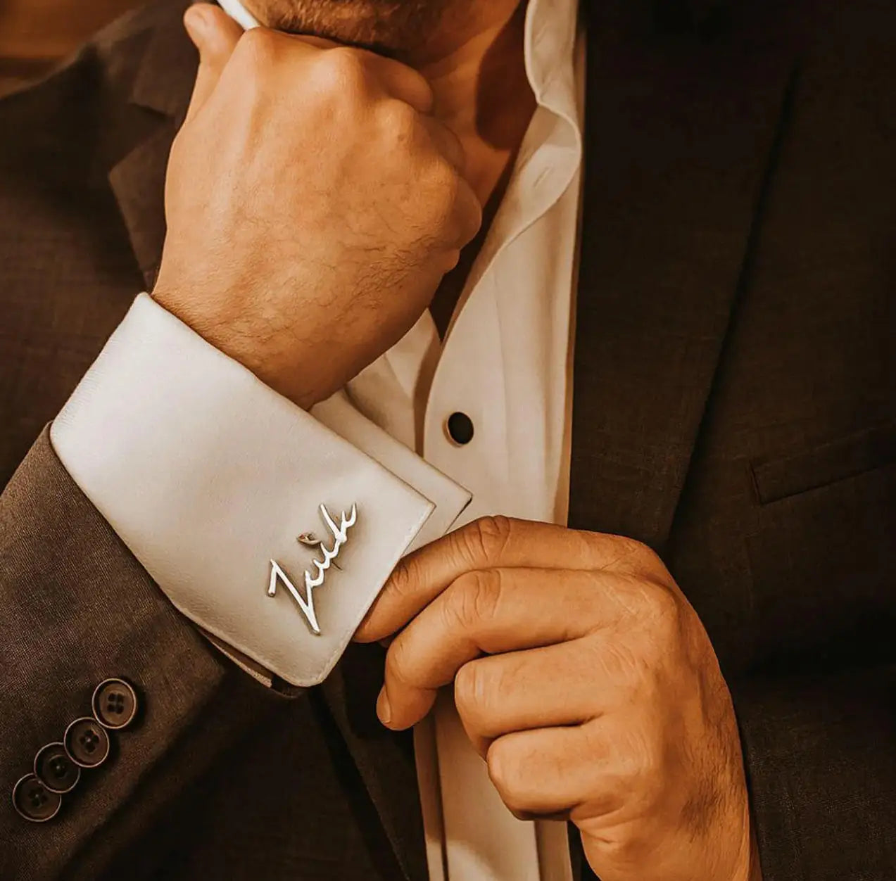 Botões de Punho Personalizados com Nome