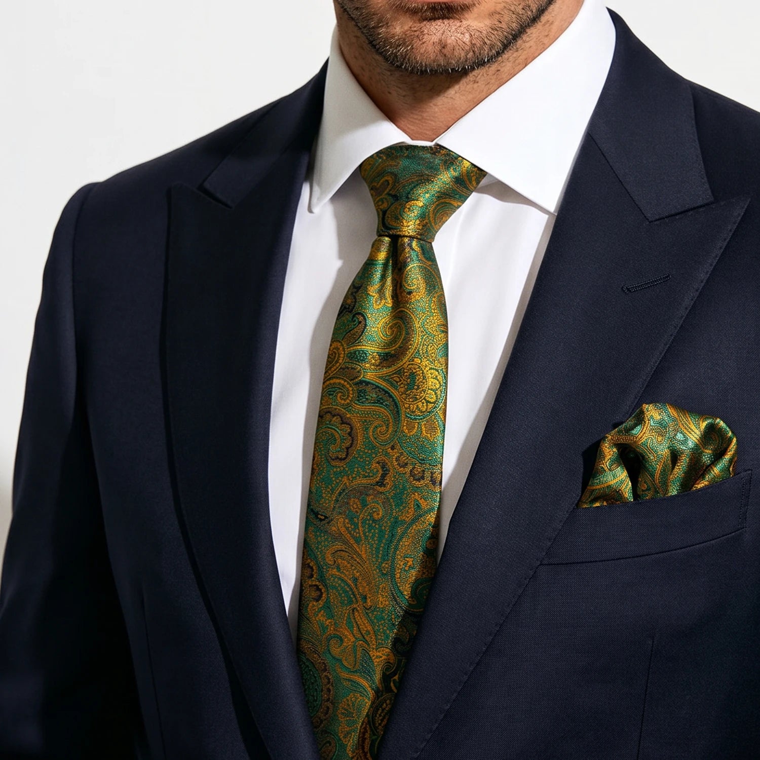 Conjunto de Gravata Paisley Premium
