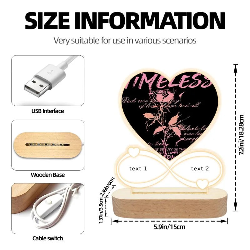 Moldura Acrílica Personalizada “Amor Para Sempre”