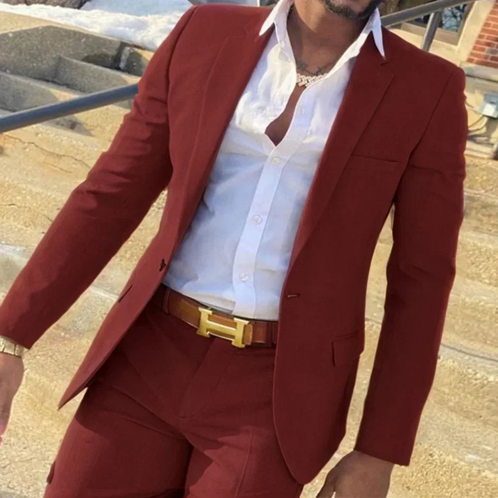 Fato Masculino Slim Fit Formal