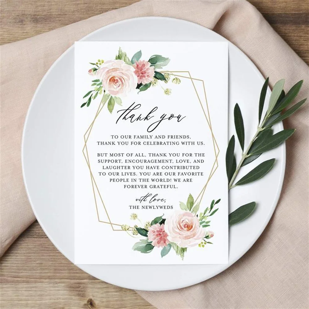 Cartões de Mesa Personalizados para Casamento