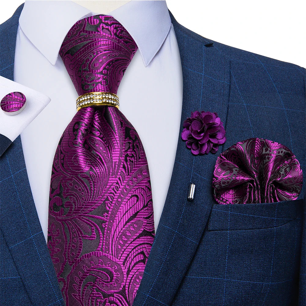 Conjunto Premium de Gravata Floral para Homem