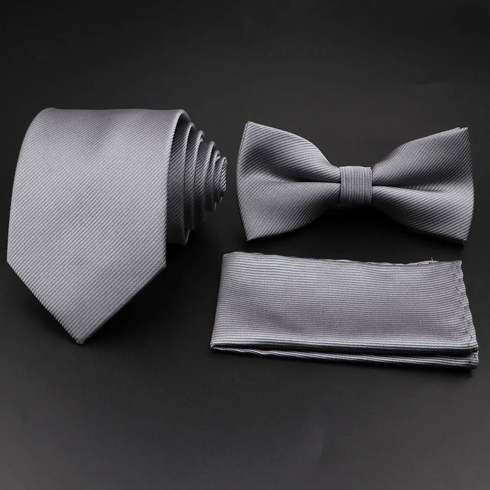 Conjunto Premium de Gravata e Laço para Homem