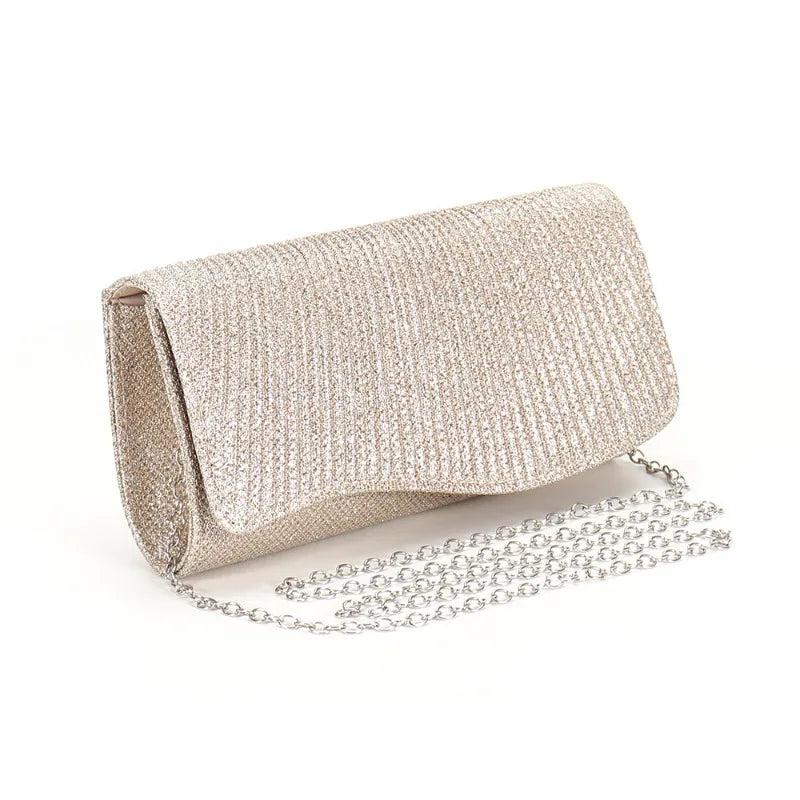 Clutch de Luxo em Cetim com Cristais