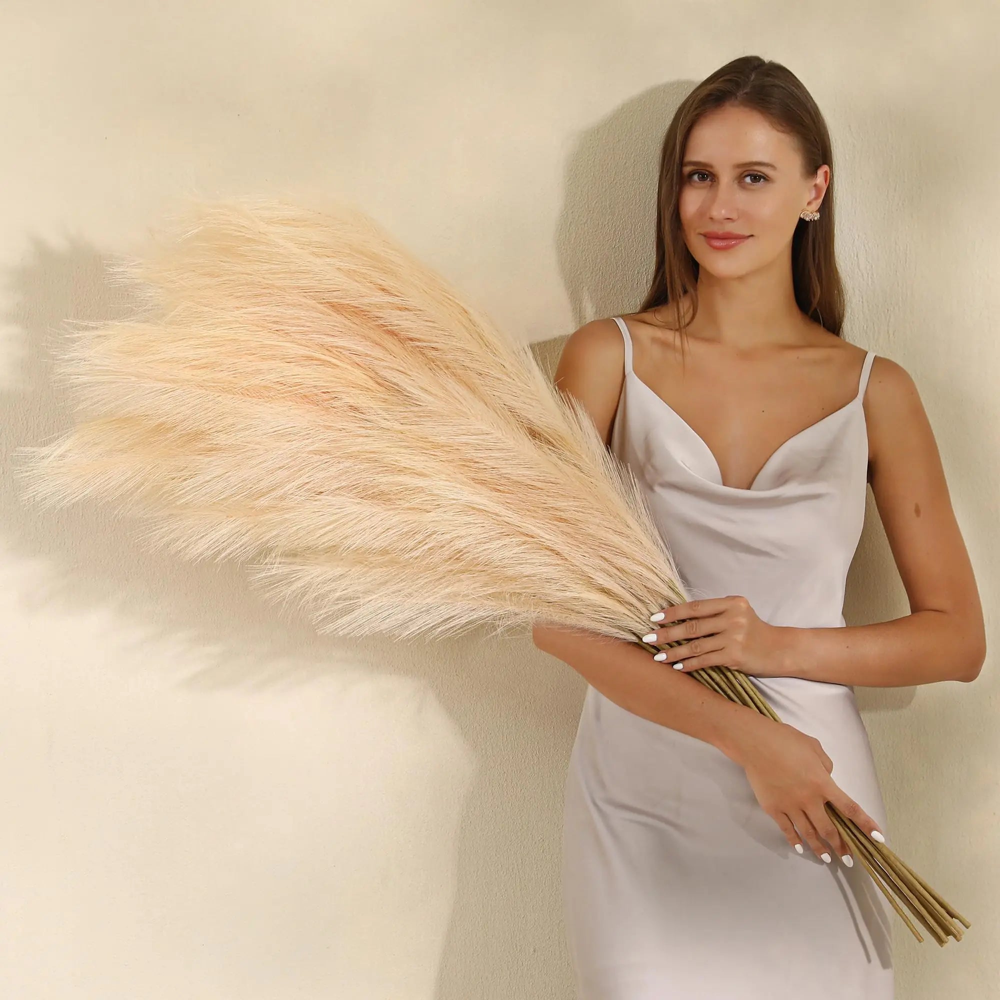 Erva-das-Pampas Artificial 97 cm – Decoração Boho para Casamentos e Interiores