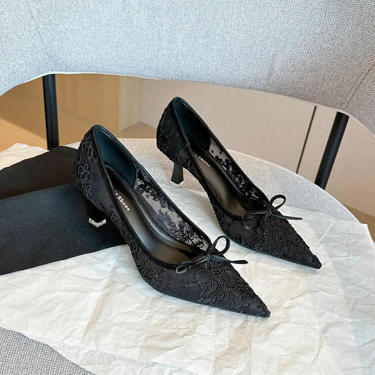 Sapatos Elegantes em Malha
