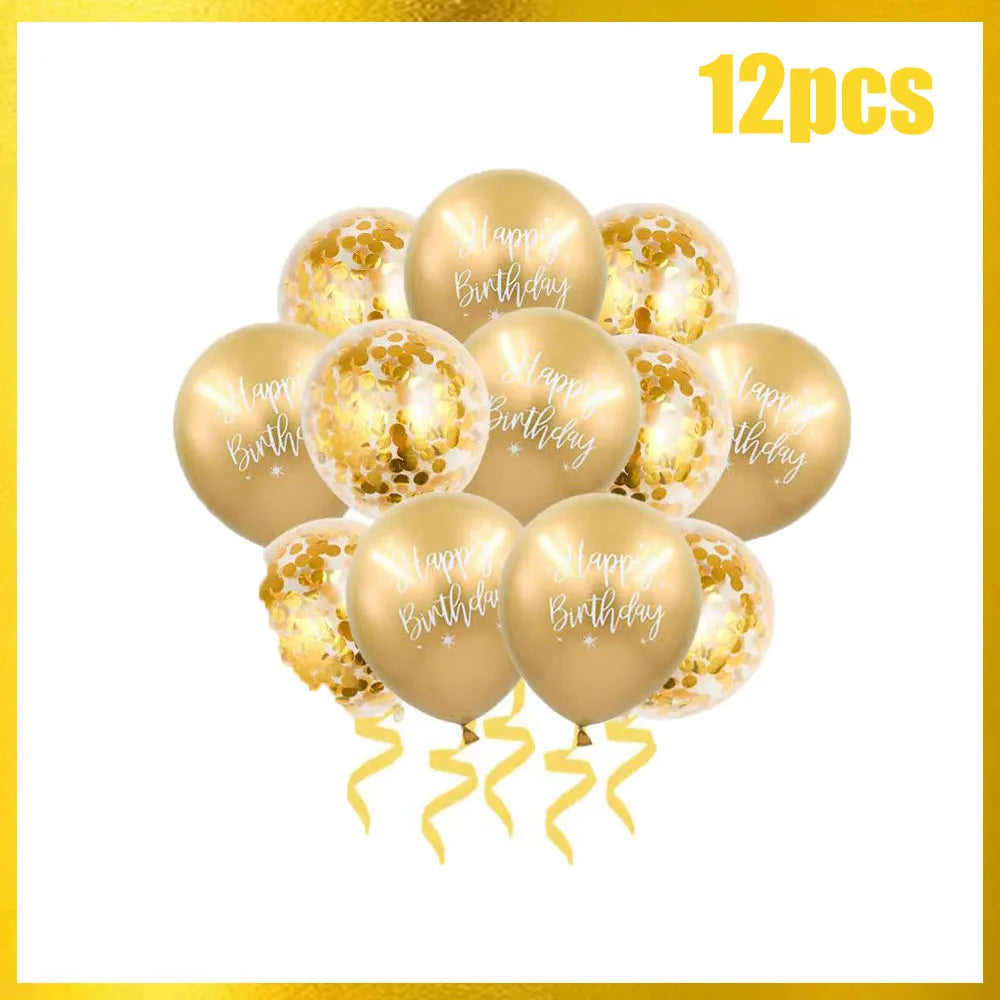 Conjunto de Louça Descartável Dourada – Copos, Pratos e Guardanapos para Festas