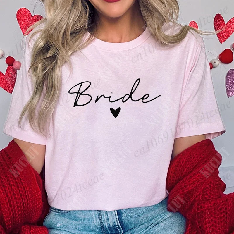 T-Shirt "Team Bride" para Mulher – Despedida de Solteira e Bridal Shower