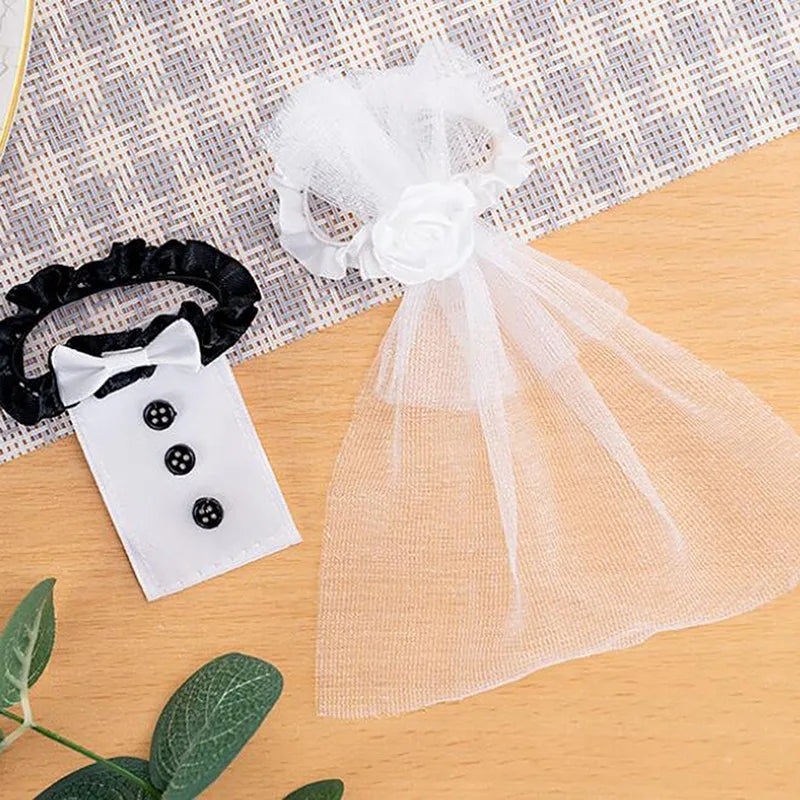Taças Decorativas Bride & Groom – Conjunto de 2 para Casamentos