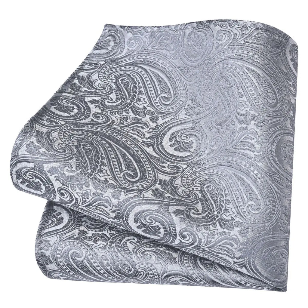 Lenço de Bolso Paisley em Seda