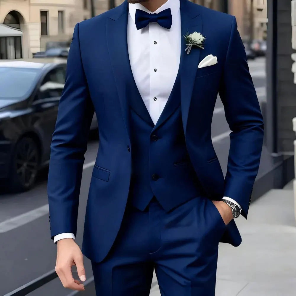 Fato Jacquard de 3 Peças para Homem