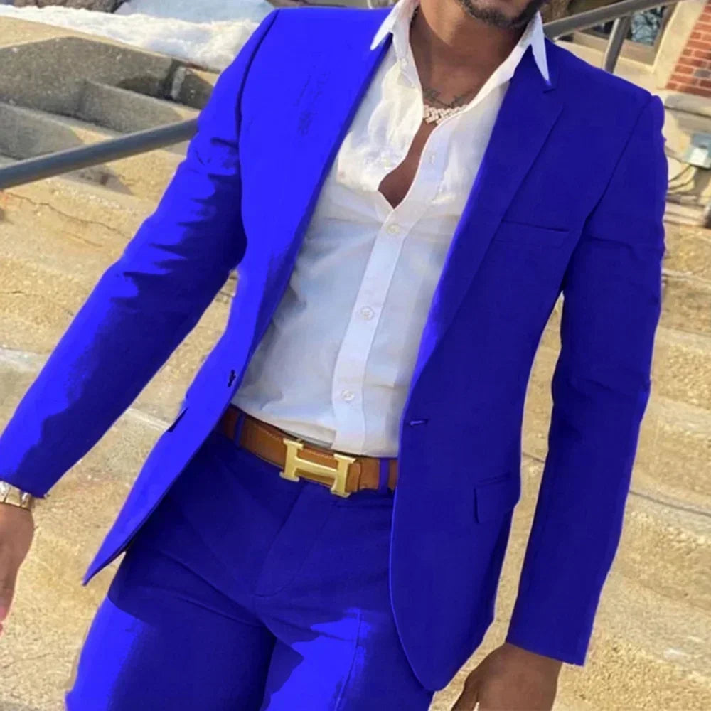 Fato Masculino Slim Fit Formal
