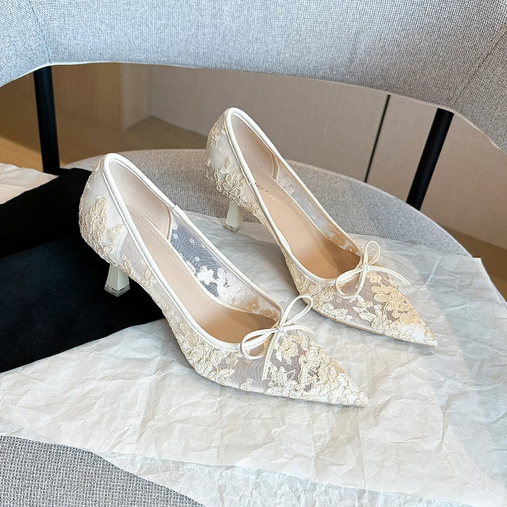 Sapatos Elegantes em Malha