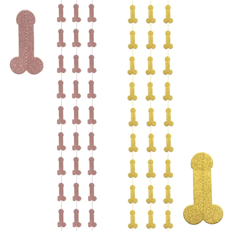Kit de Decoração Divertido para Despedida de Solteira – Balão, Toppers, Palhinhas e Confettis