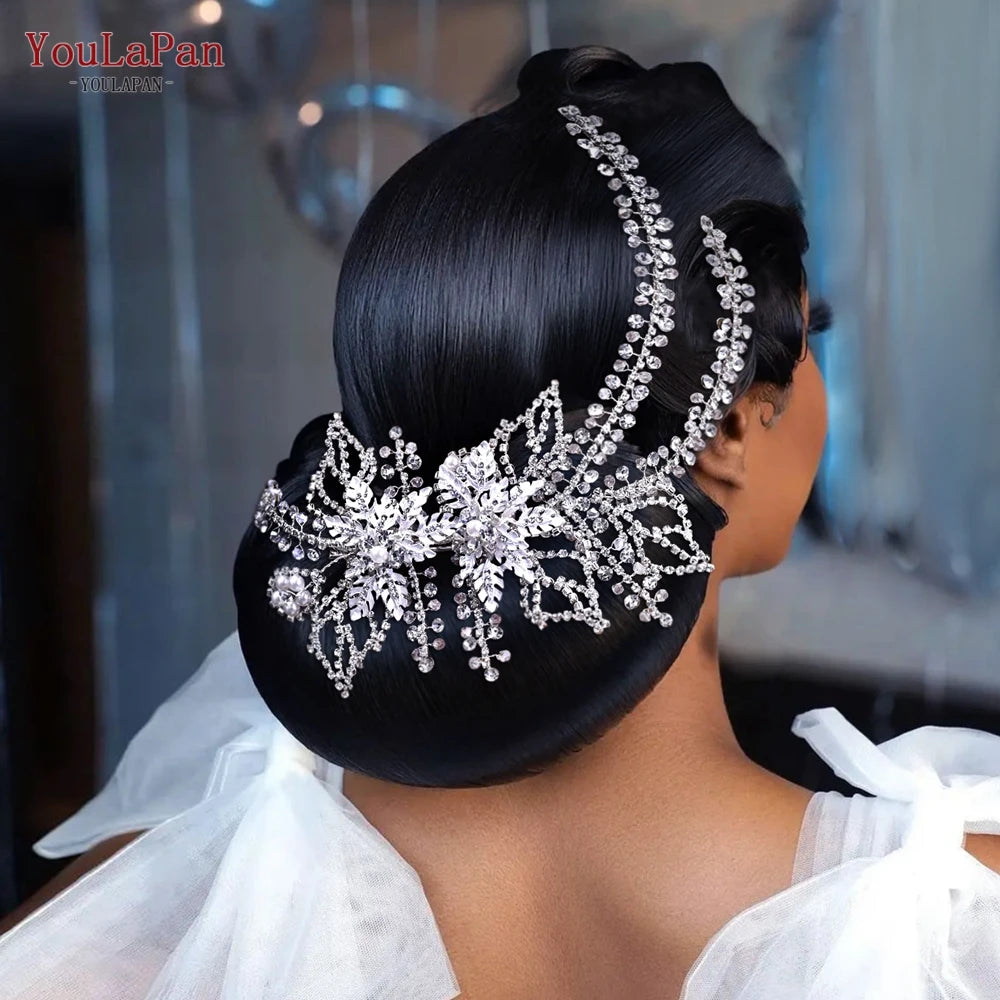 Tiara Lateral de Cristais para Noiva