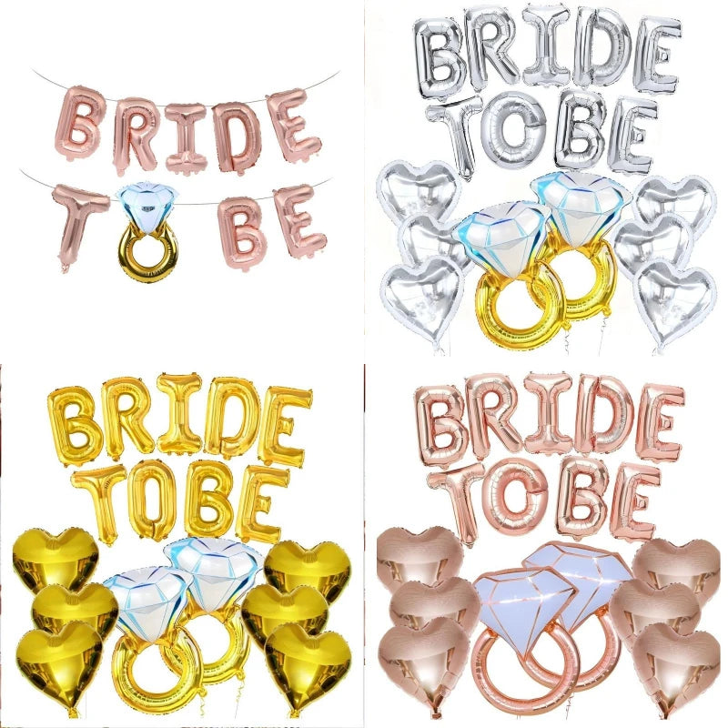 Kit de Decoração "Bride to Be" Rose Gold – Balões e Decoração para Despedida de Solteira