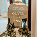 Autocolante Personalizado para Espelho de Casamento – Vinil Elegante para Boas-Vindas