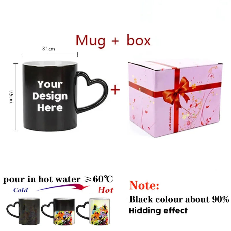 Caneca Mágica Personalizada que Muda de Cor