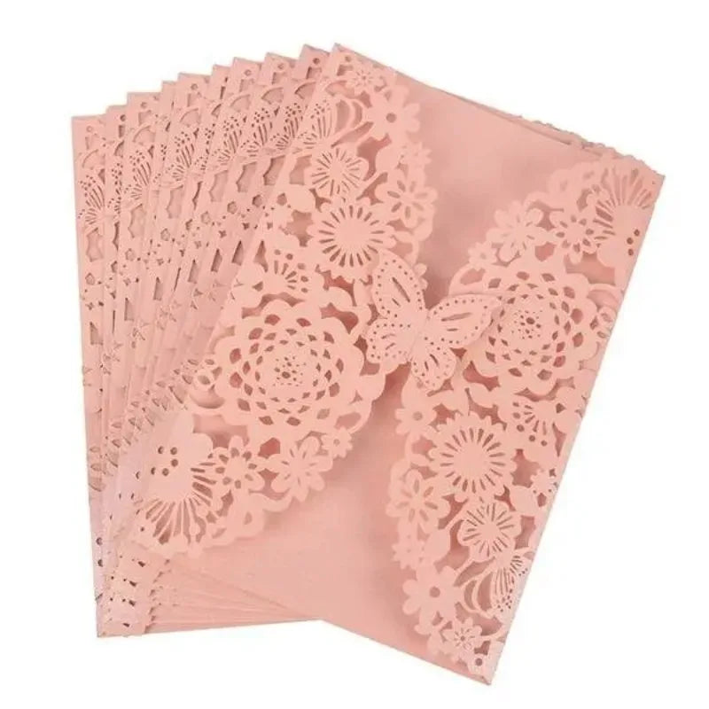 Convites de Casamento Borboleta 3D Laser Cut – Pack de 10 | Elegância que Encanta