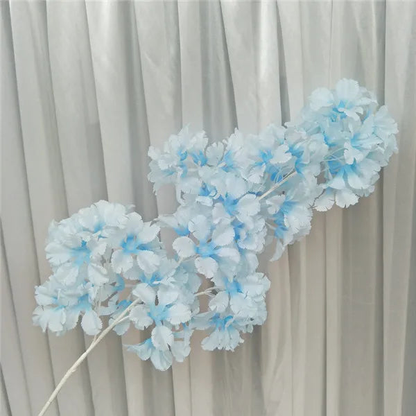 Ramo Artificial de Sakura e Hortênsia em Seda – 83 a 90 cm | Flores Decorativas para Casamento