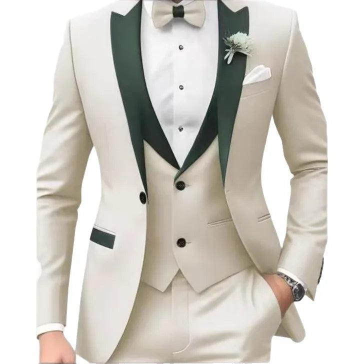 Fato Jacquard de 3 Peças para Homem