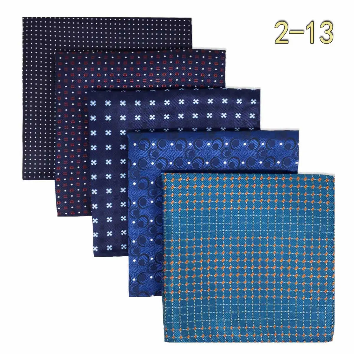 Conjunto de 5 Lenços de Bolso para Homem