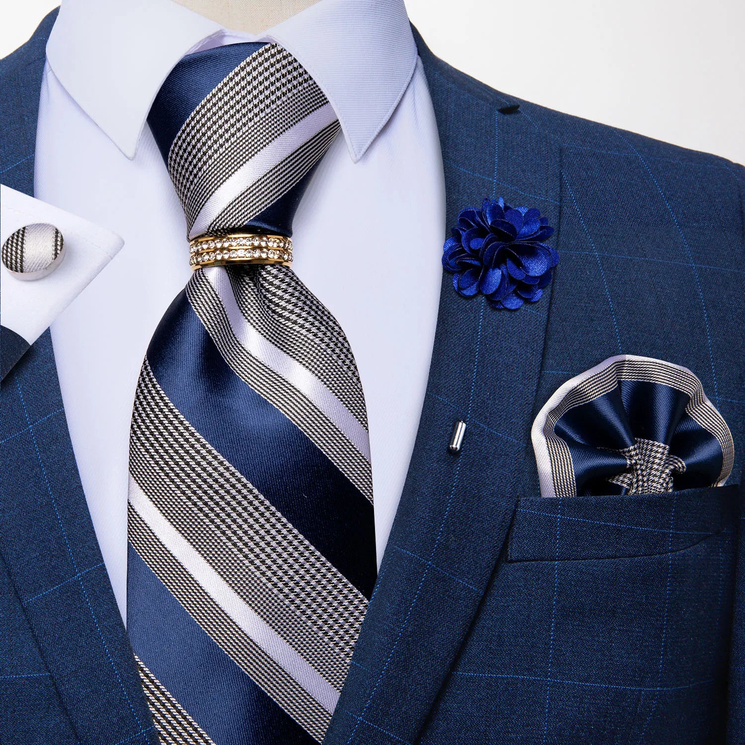 Conjunto Premium de Gravata Floral para Homem