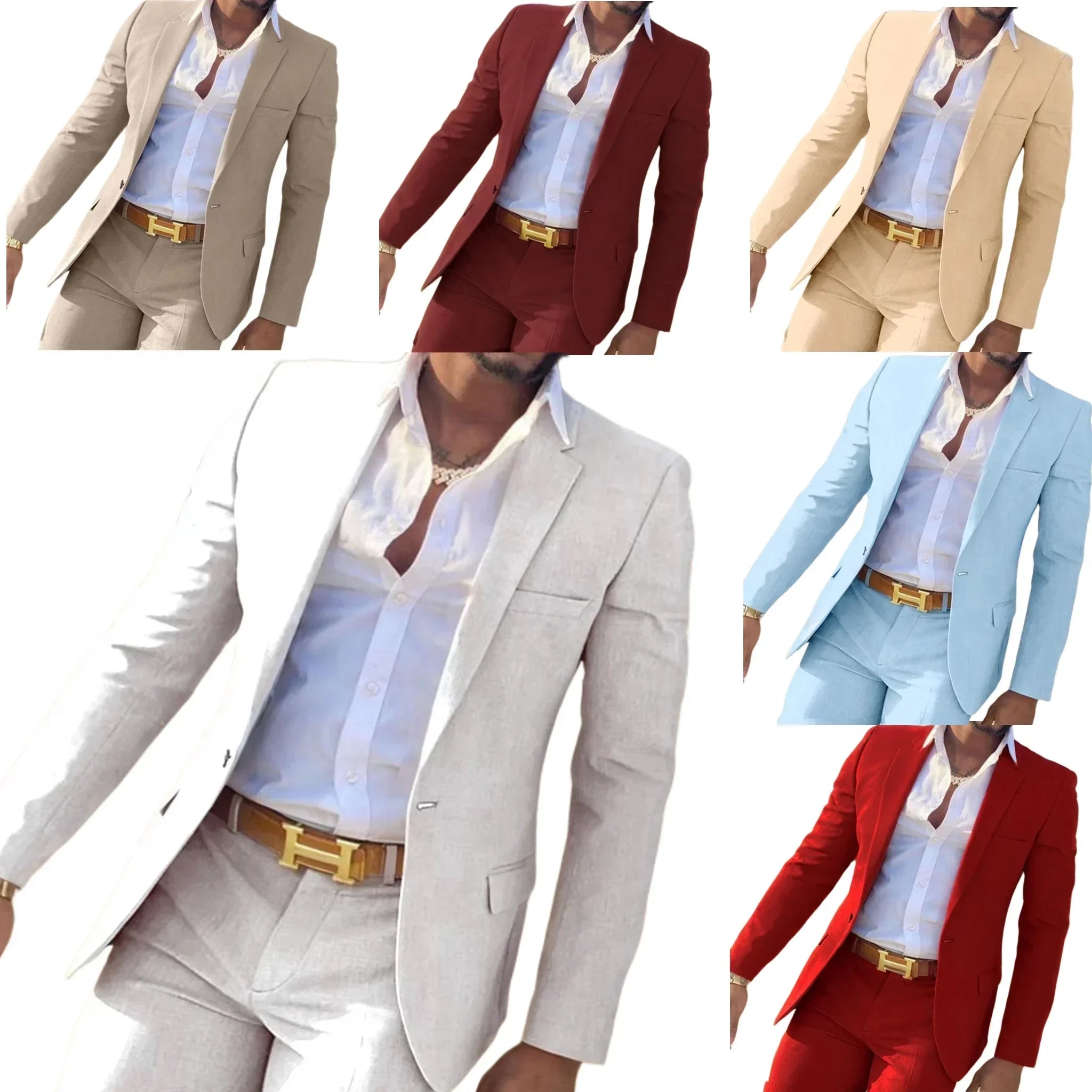 Fato Masculino Slim Fit Formal