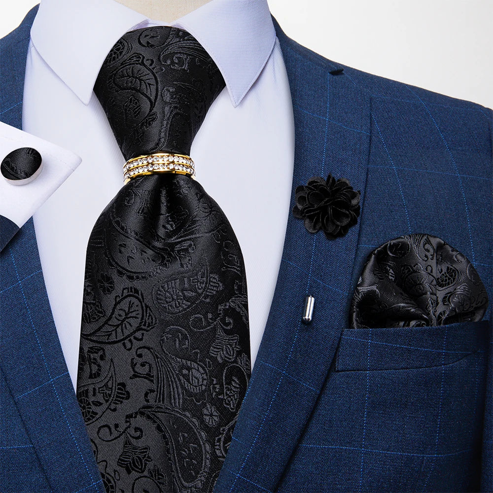 Conjunto Premium de Gravata Floral para Homem