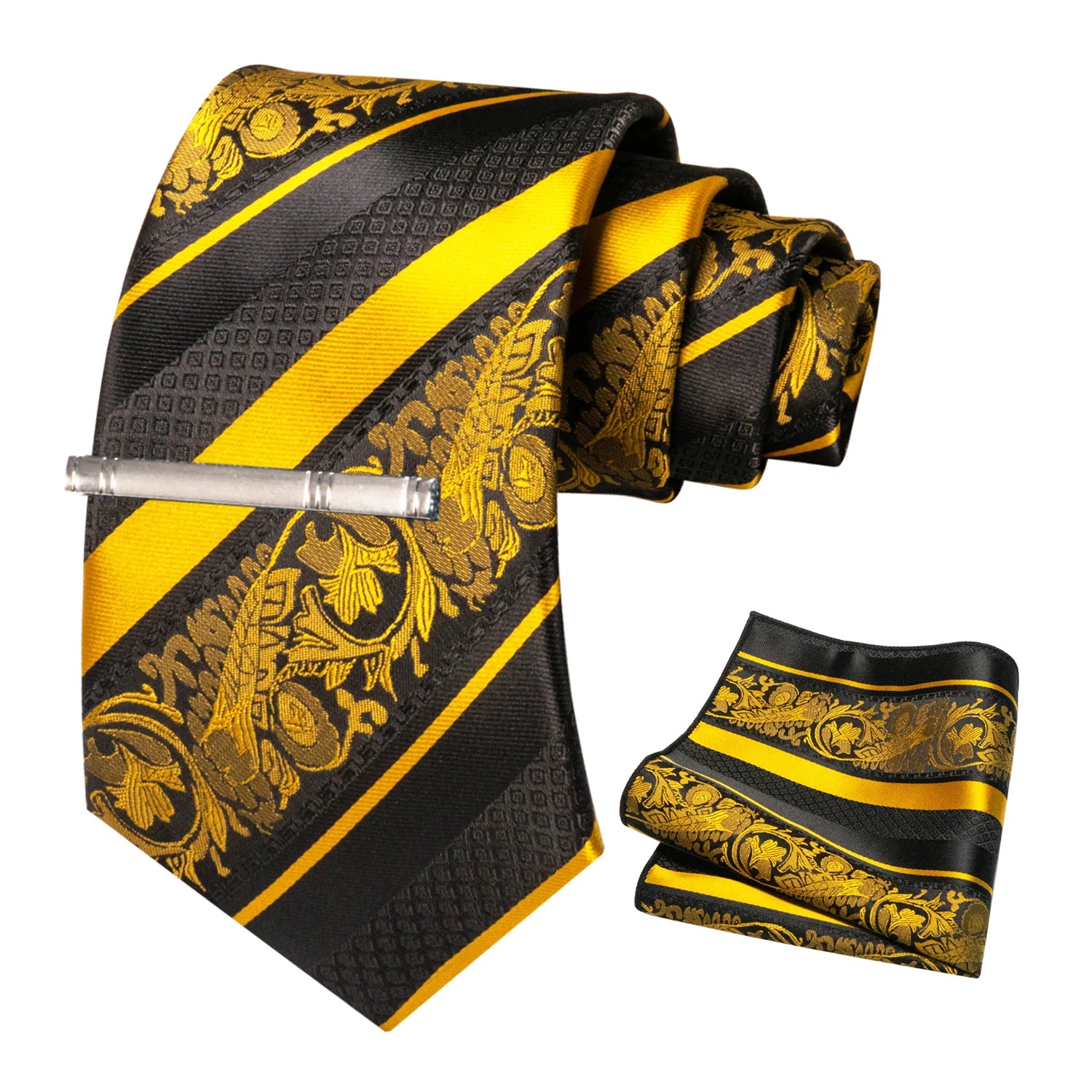 Conjunto de Gravata Floral para Homem