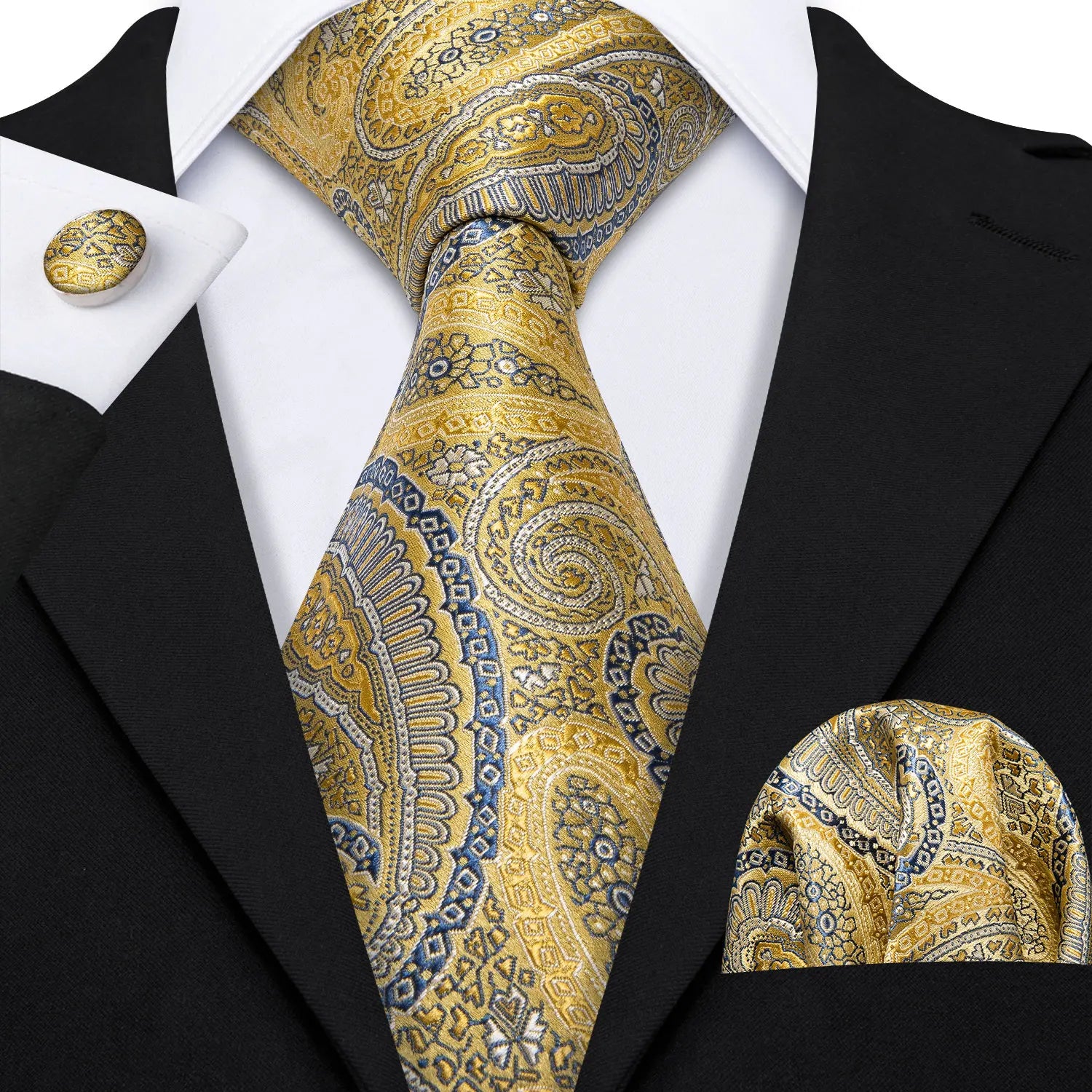 Conjunto de Gravata Jacquard Premium
