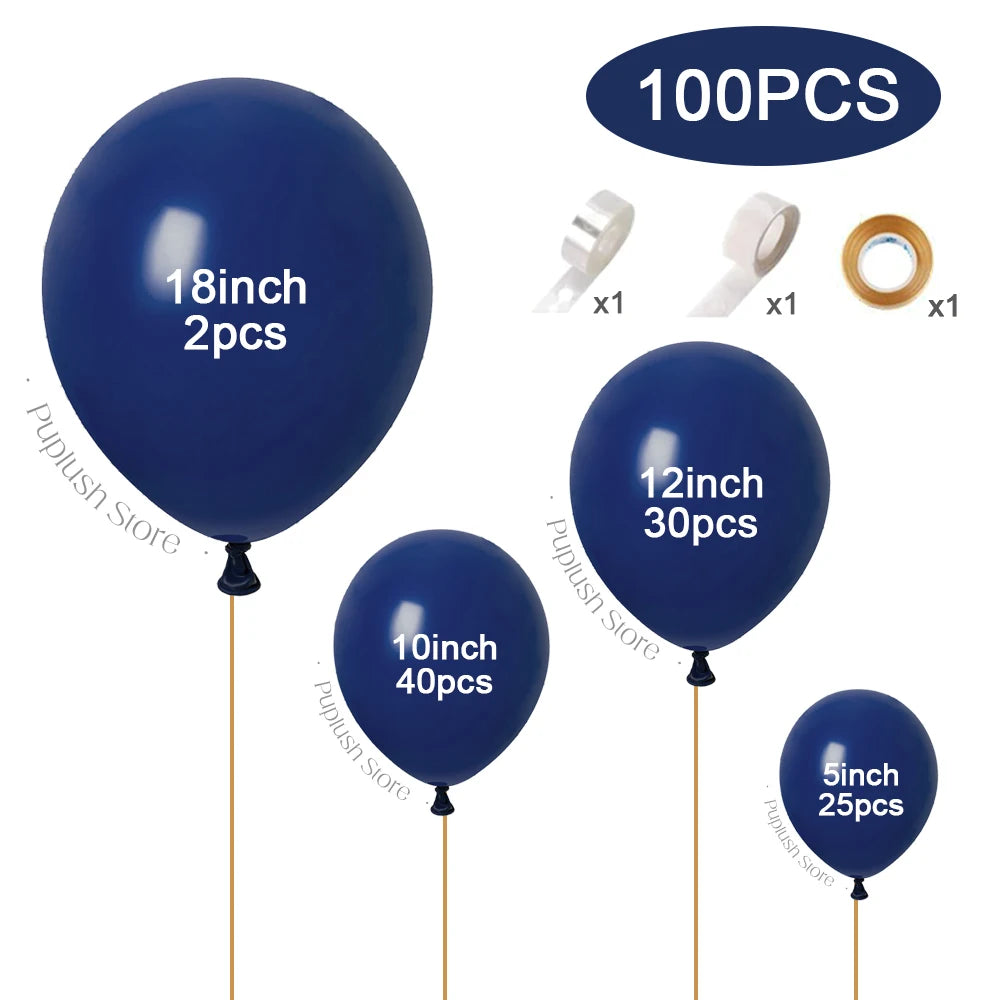 Pack de 100 Balões Azul Poeirento (Dusty Blue) – Decoração Elegante para Festas e Casamentos