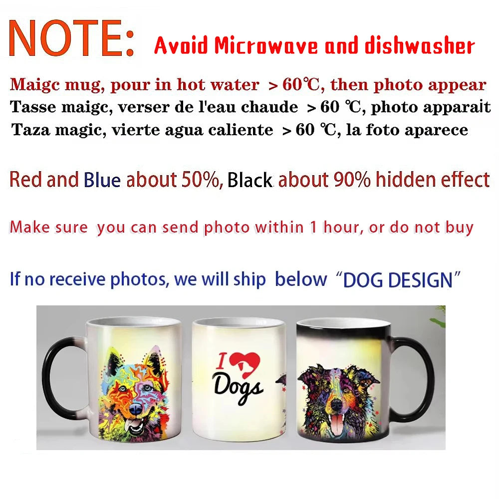 Caneca Mágica Personalizada que Muda de Cor